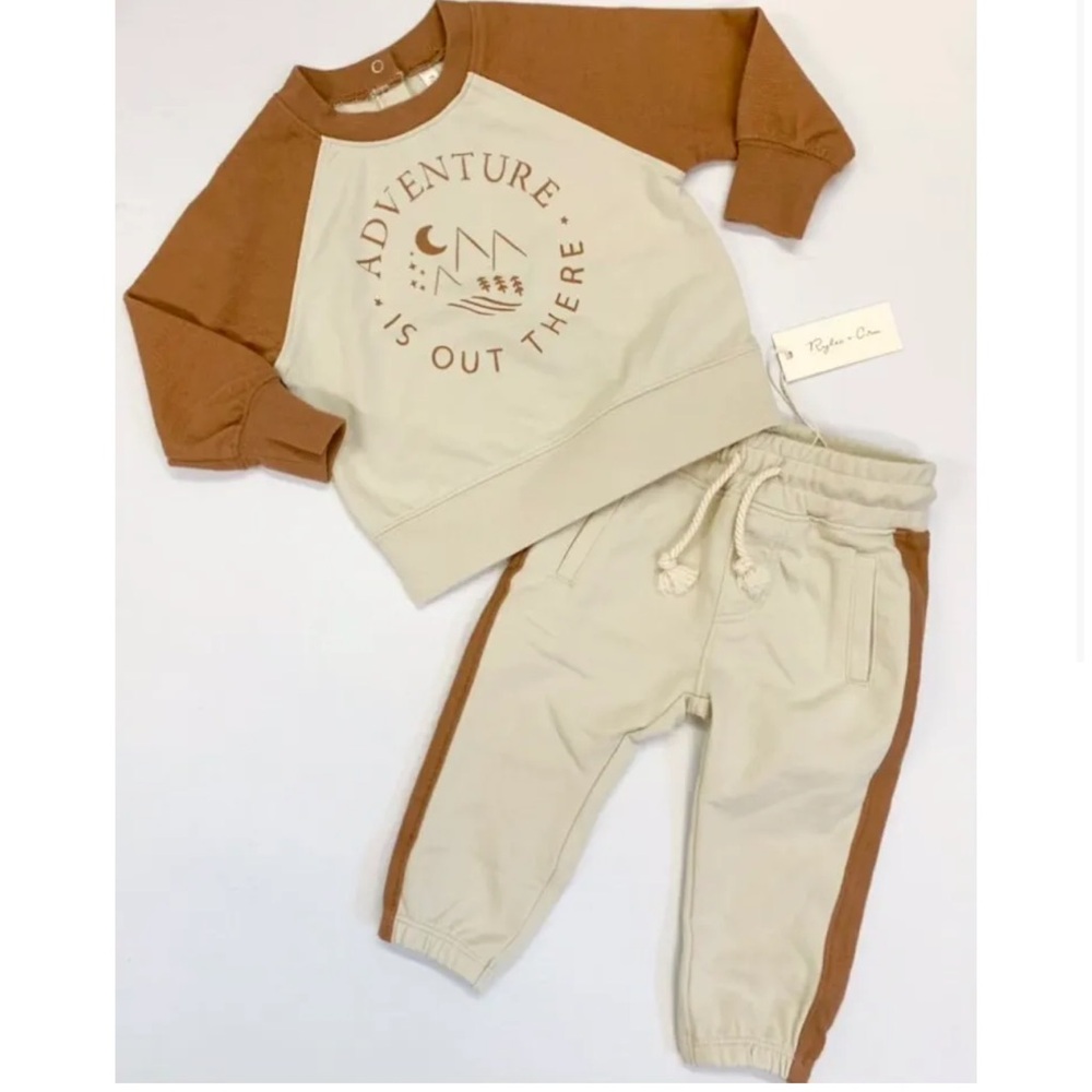 Rylee + Cru Adventure is out there sweatset 4T-5T
